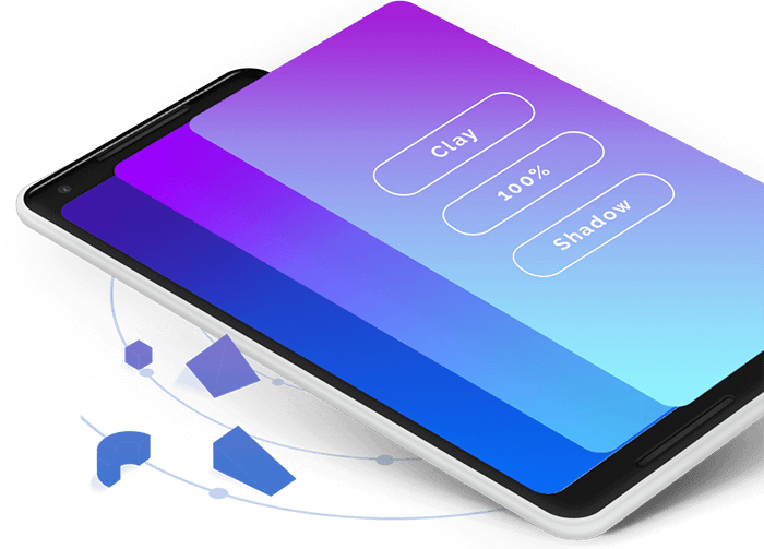 app-interface table with purple graphics